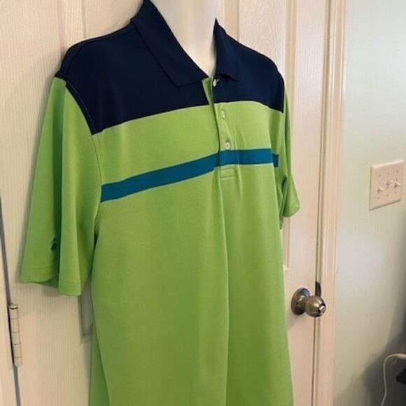 Brooks Brother Bright Lime and Black  Polo Shirt. Size Large. - Picture 5 of 6